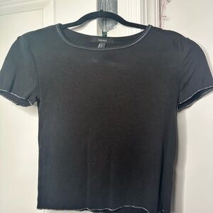 Forever 21 Black Short Sleeve Tee
